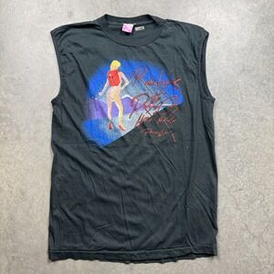 Vintage‎ Roger Waters Pros Cons Hitch Hiking Shirt Mens Small Black Preowned Tee